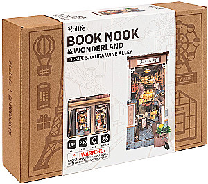 3D-saliekamā miniātūra ROBOTIME - Sakura Wine Alley, 249 detaļas