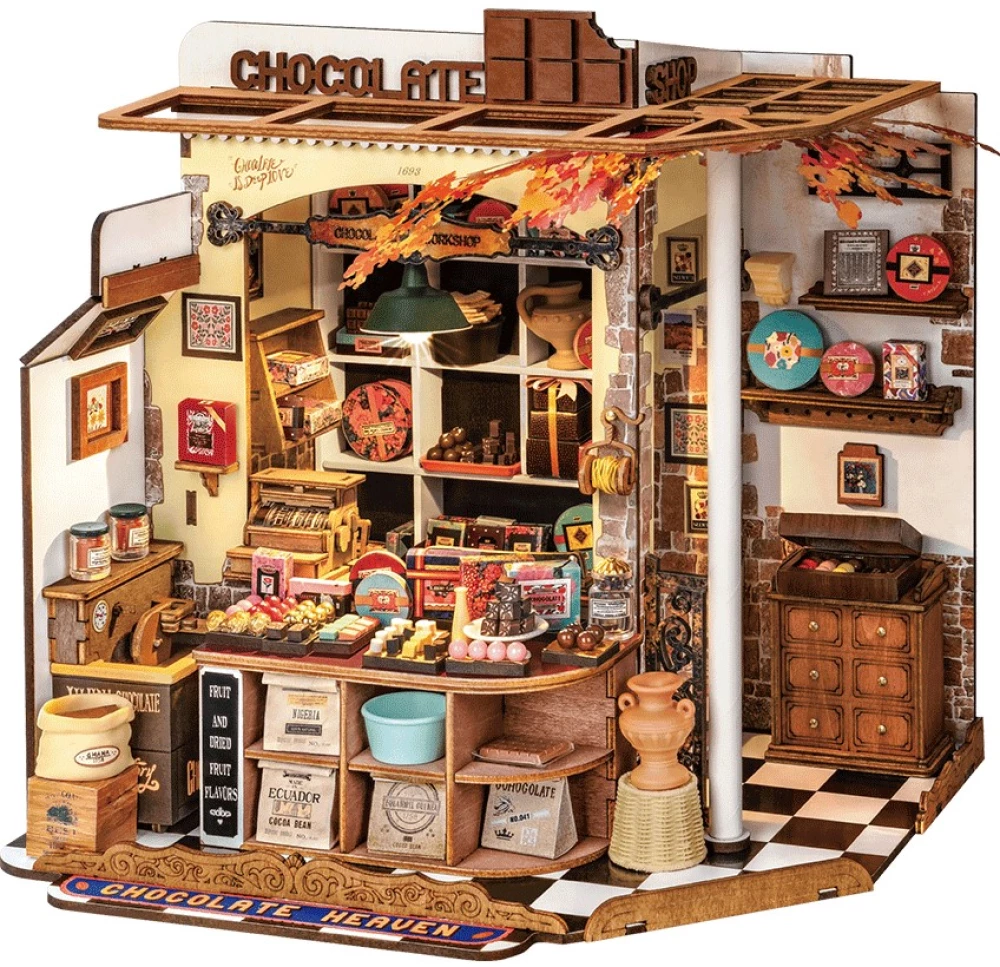 3D-saliekamā miniātūra ROBOTIME - Henrija šokolāde, 330 detaļas