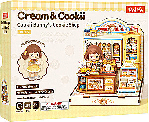 3D-saliekamā miniātūra ROBOTIME - Cookii Bunny’s Cookie Shop, 182 detaļas