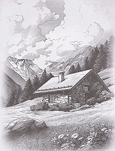 Mano eskizai. Peizažai. 15 eskizų štrichavimui