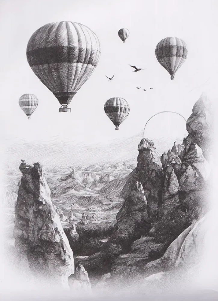 Mano eskizai. Peizažai. 15 eskizų štrichavimui