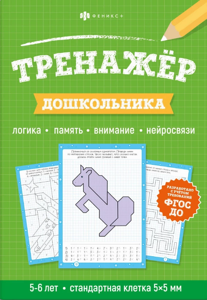 Preschooler Trainer. Logic, Memory, Attention, Neuroconnections. 5-6 years