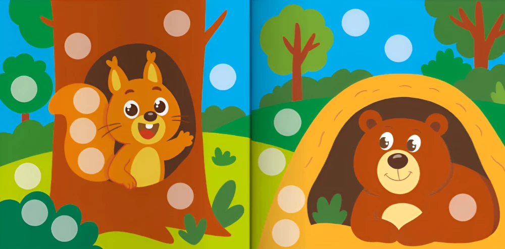 Colored Circles. Who Lives Where