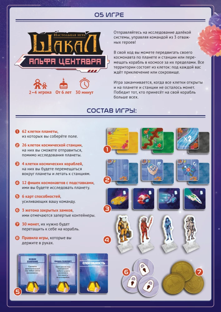 Board Game - Jackal: Alpha Centauri