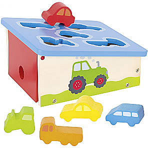 Деревянный сортер - Транспорт, 6 деталей,