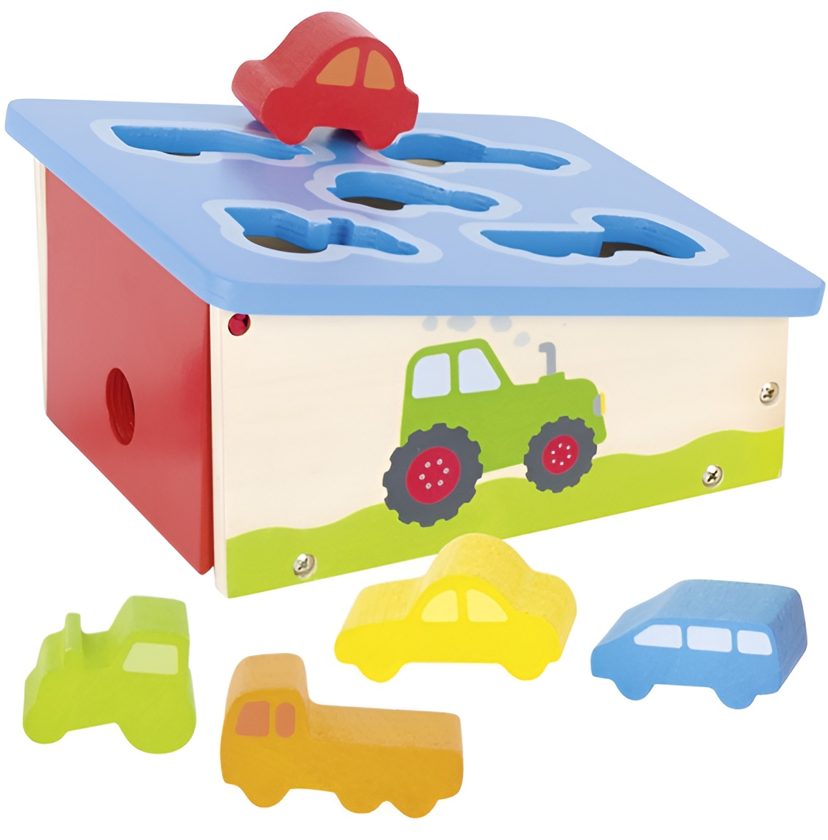 Wooden Sorter - Transport, 6 pieces,