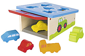 Деревянный сортер - Транспорт, 6 деталей,