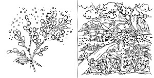 My Spring Walk: Coloring Book