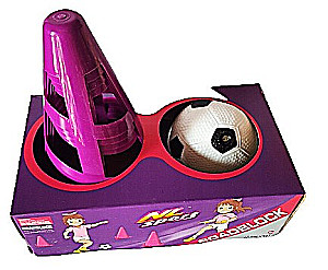 Sporto žaidimas - Treniruotinis kamuolys ir kūgiai