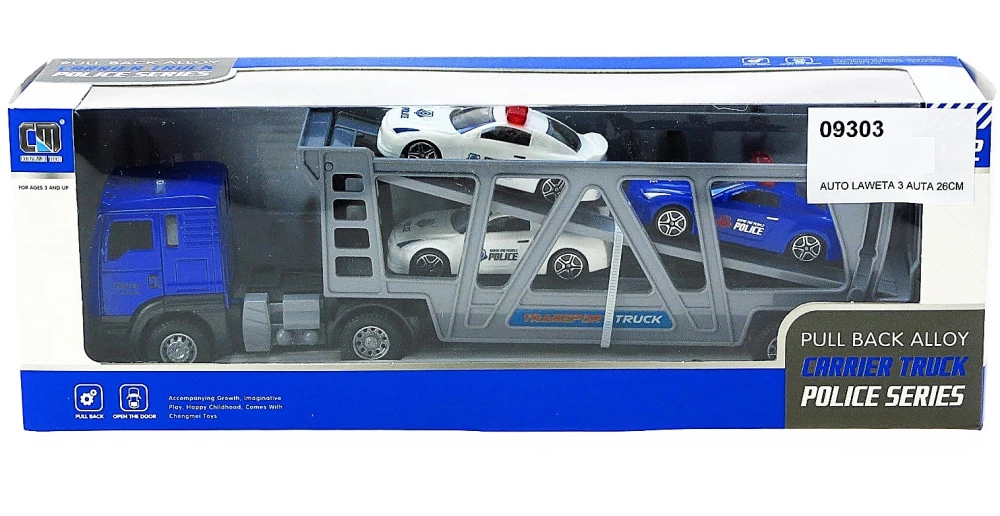 Žaislas - Automobilių pervežėjas-evakuatorius