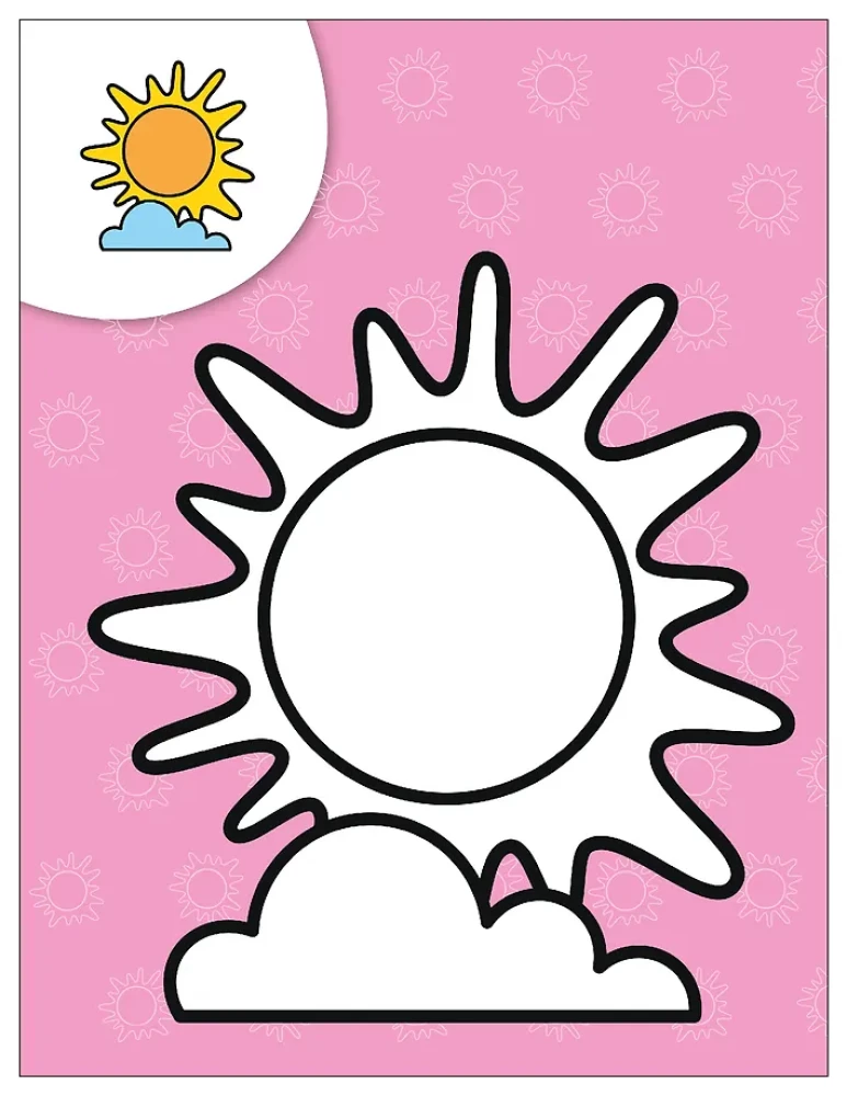 Coloring Books for the Little Ones. Nature