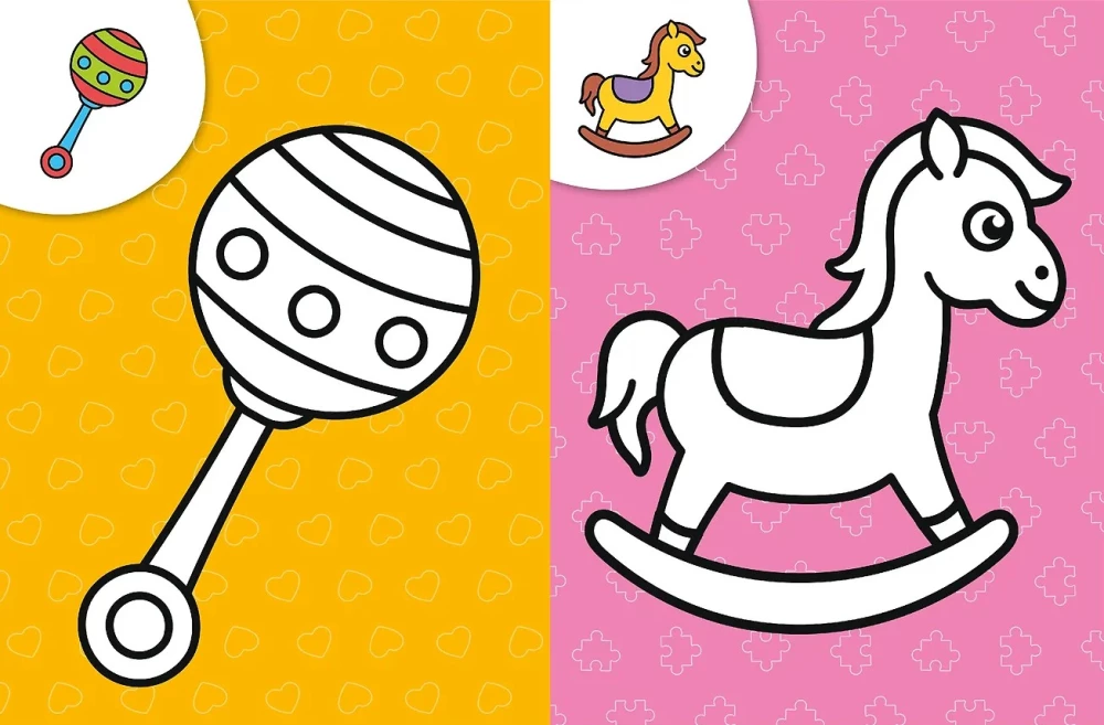 Coloring for the Little Ones. Toys
