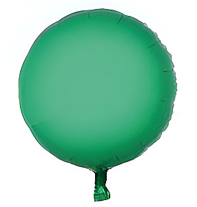 Foil balloon, green, 34cm