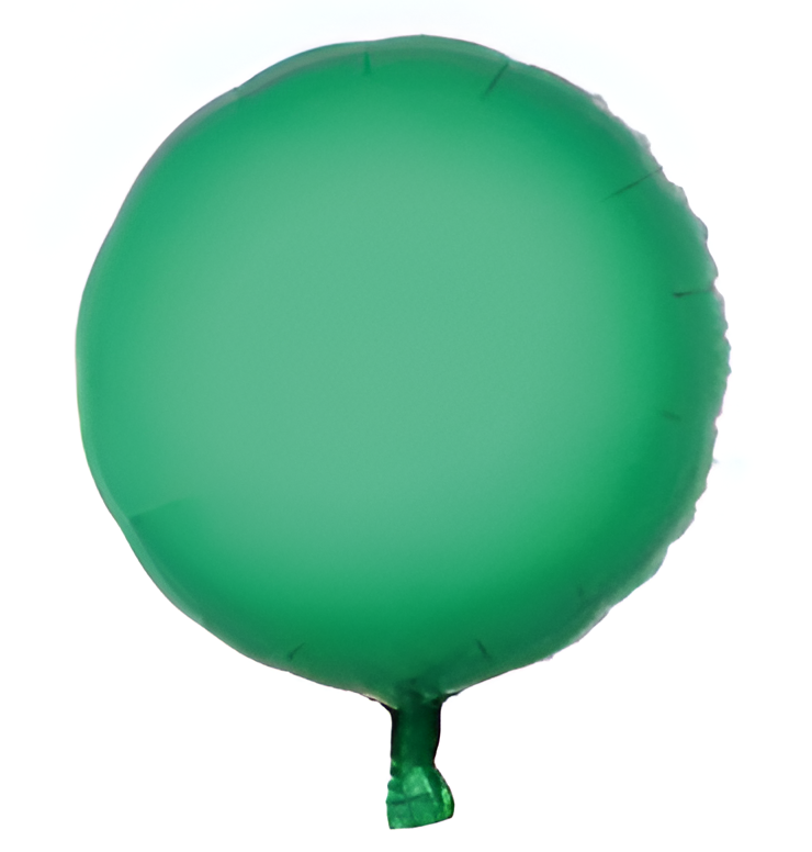 Foil balloon, green, 34cm