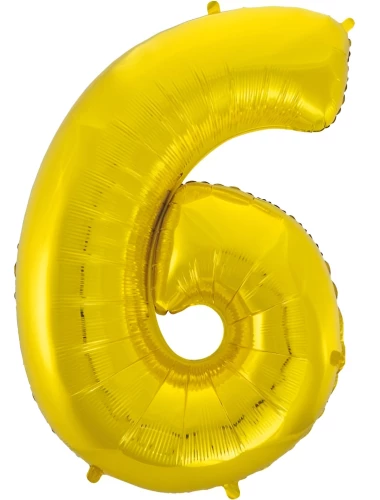Foil Balloon - Number 6, 92cm