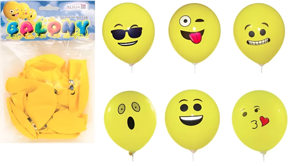 Air Balloon - Emoji, latex 1pc.