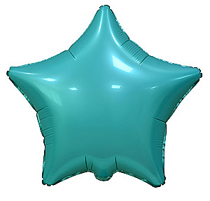 Balon foliowy - Gwiazda, morski zielony, matowy