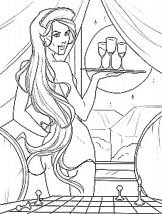 Coloring Book for Adults - The Master and Margarita. A Coloring Book about Great Love