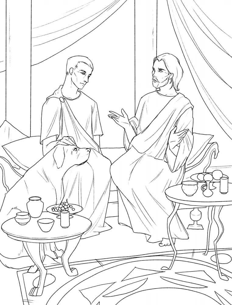 Coloring Book for Adults - The Master and Margarita. A Coloring Book about Great Love