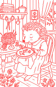 Skilled Paws. Cozy Coloring Book for Stress Relief in the Spirit of Beatrix Potter