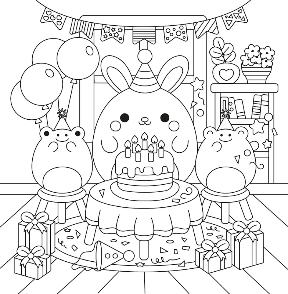 Coloring Book - Cute Little Animals