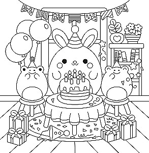 Coloring Book - Cute Little Animals