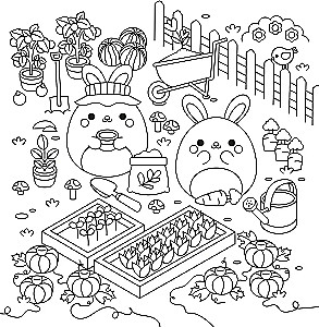 Coloring Book - Cute Little Animals