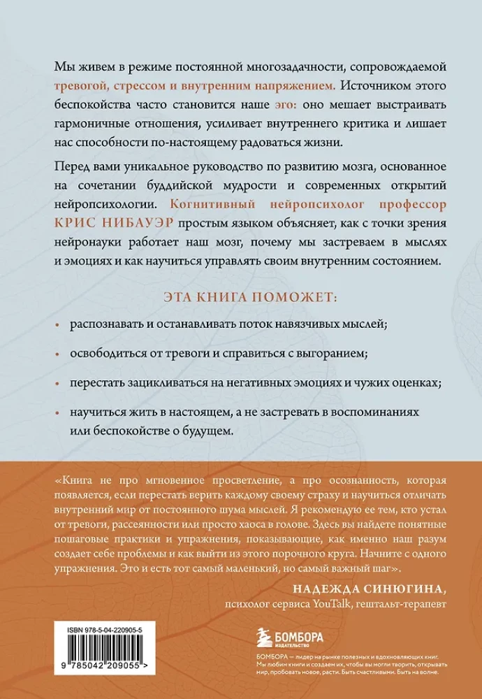Calming the Anxious Mind. Neuropsychological Techniques for Liberation from Anxiety and Self-Criticism