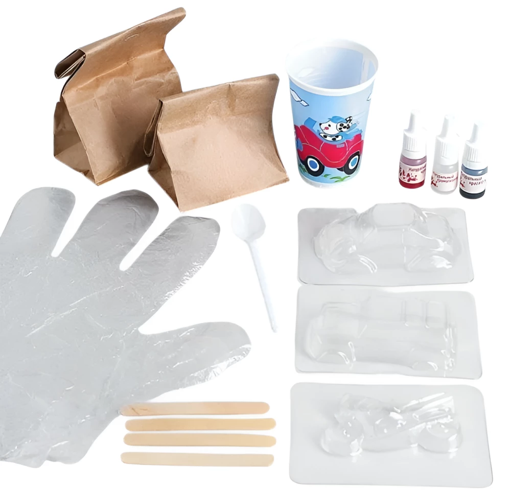 Experimentier- und Experimentierset - Sprudelnde Bomben. Autos