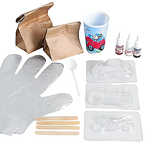 Experimentier- und Experimentierset - Sprudelnde Bomben. Autos