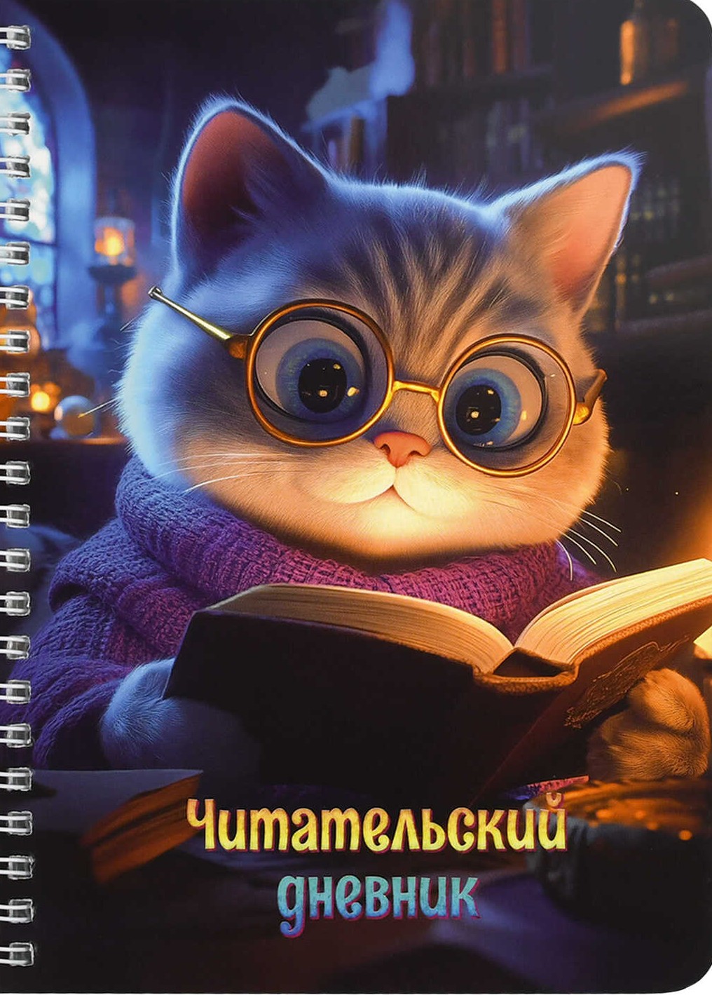 Reader's Diary - Cat with a Book, 52 sheets