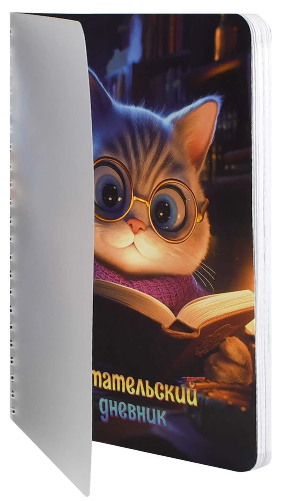 Reader's Diary - Cat with a Book, 52 sheets