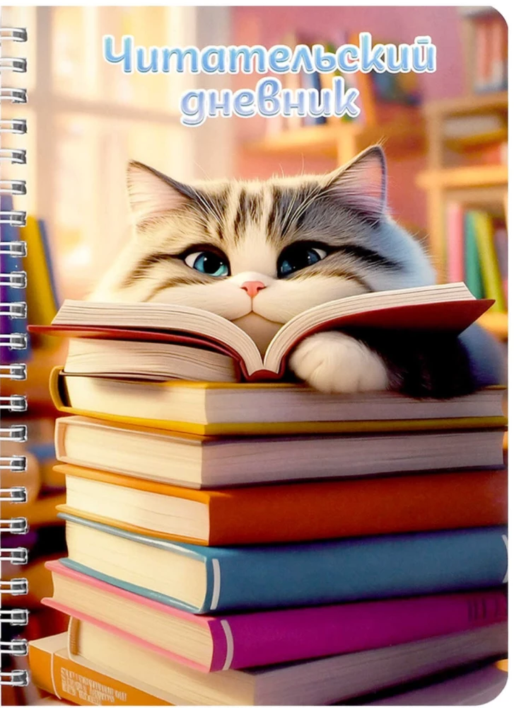Reading Diary - Fluffy Book Lover, 52 Sheets