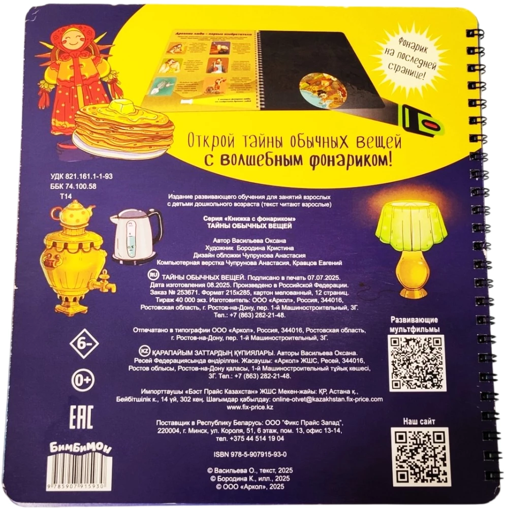 Buch mit Taschenlampe - Die Geheimnisse gewöhnlicher Dinge
