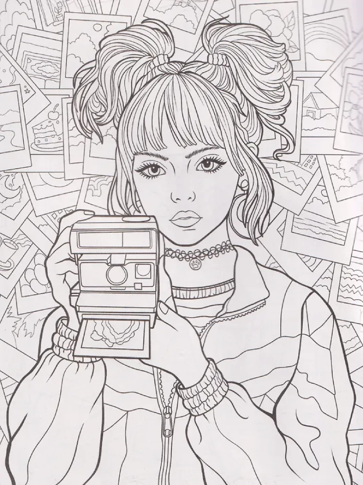 Nostalgia for the 90s. Coloring Book - Anti-Stress