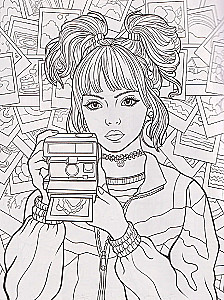Nostalgia for the 90s. Coloring Book - Anti-Stress