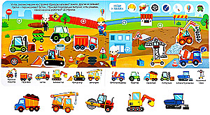 Sticker Book. We Build, Dig and Transport