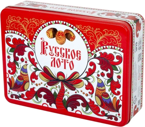 Настольная игра - Лото традиционное (жестяная коробка)