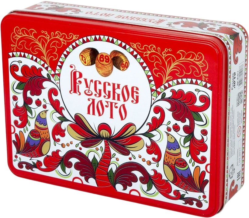 Galda spēle - Tradicionālais loto (metāla kārba)