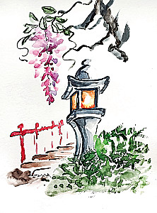 Japanische Aquarell. Die Kunst der Leichtigkeit