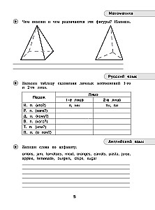 Vasaros užduotys. Matematika, rusų kalba, anglų kalba. Pereiname į 5-ą klasę