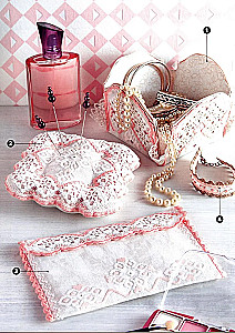 Hardanger. 12 sets with embroidery and assembly patterns