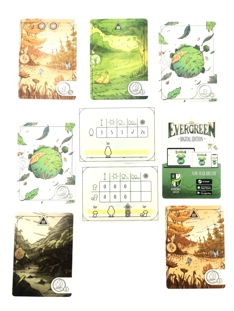 Board Game - Evergreen. Giant Trees and Mushrooms (Expansion)