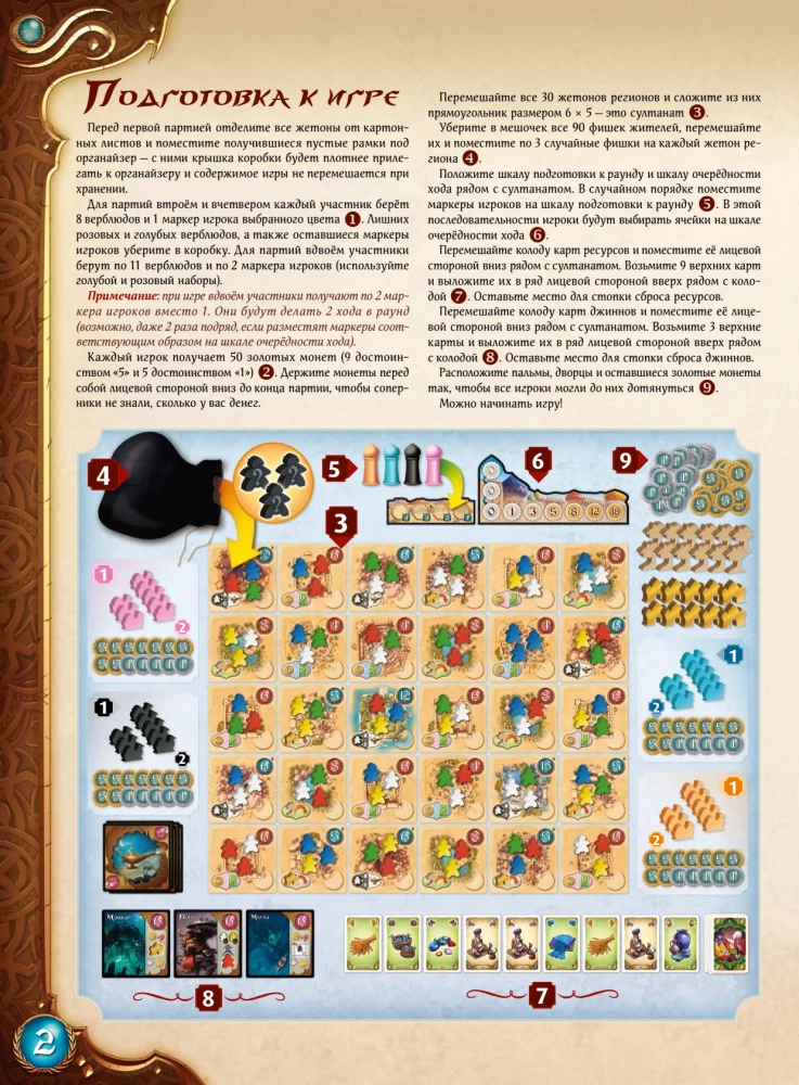 Настольная игра - Пять племён. Джинны Накалы