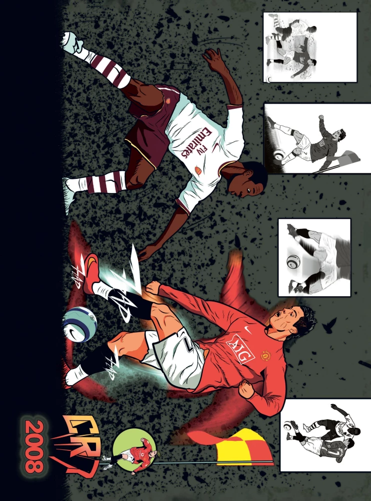 Football Superheroes. Football in Comic Illustrative Style: 80 Legends of World Football