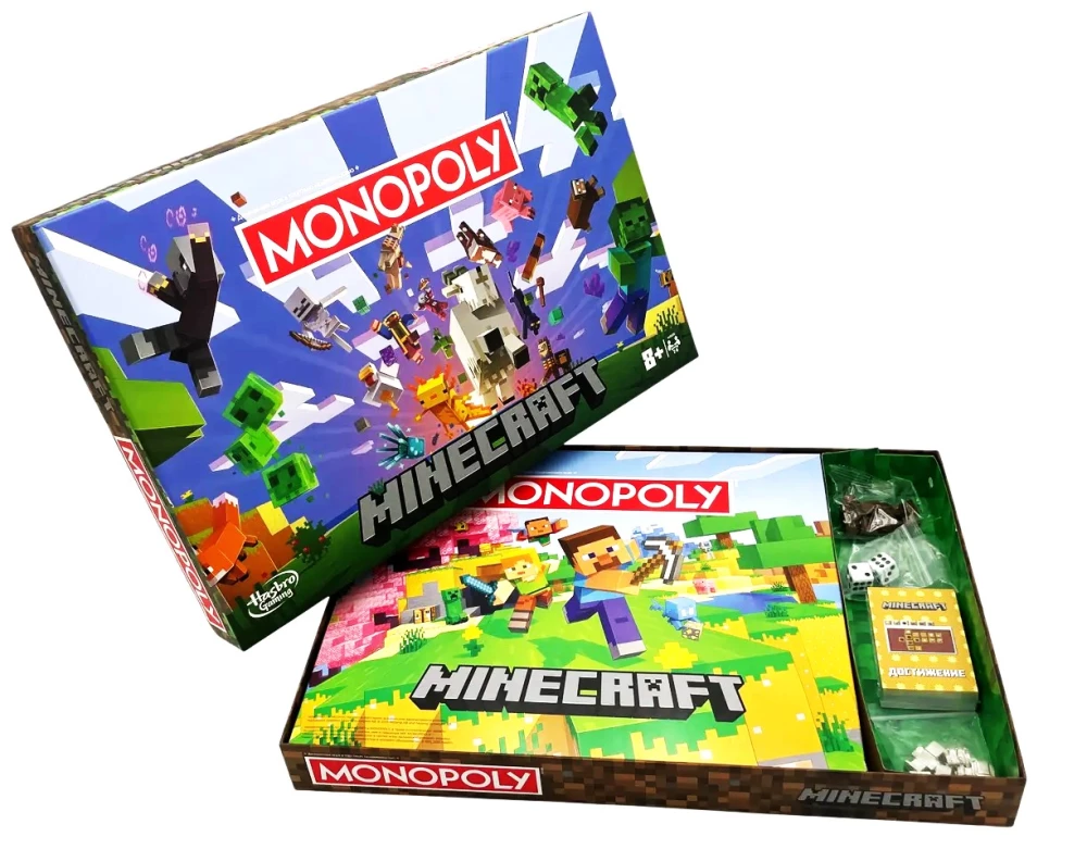 Настольная игра - Монополия. Майнкрафт