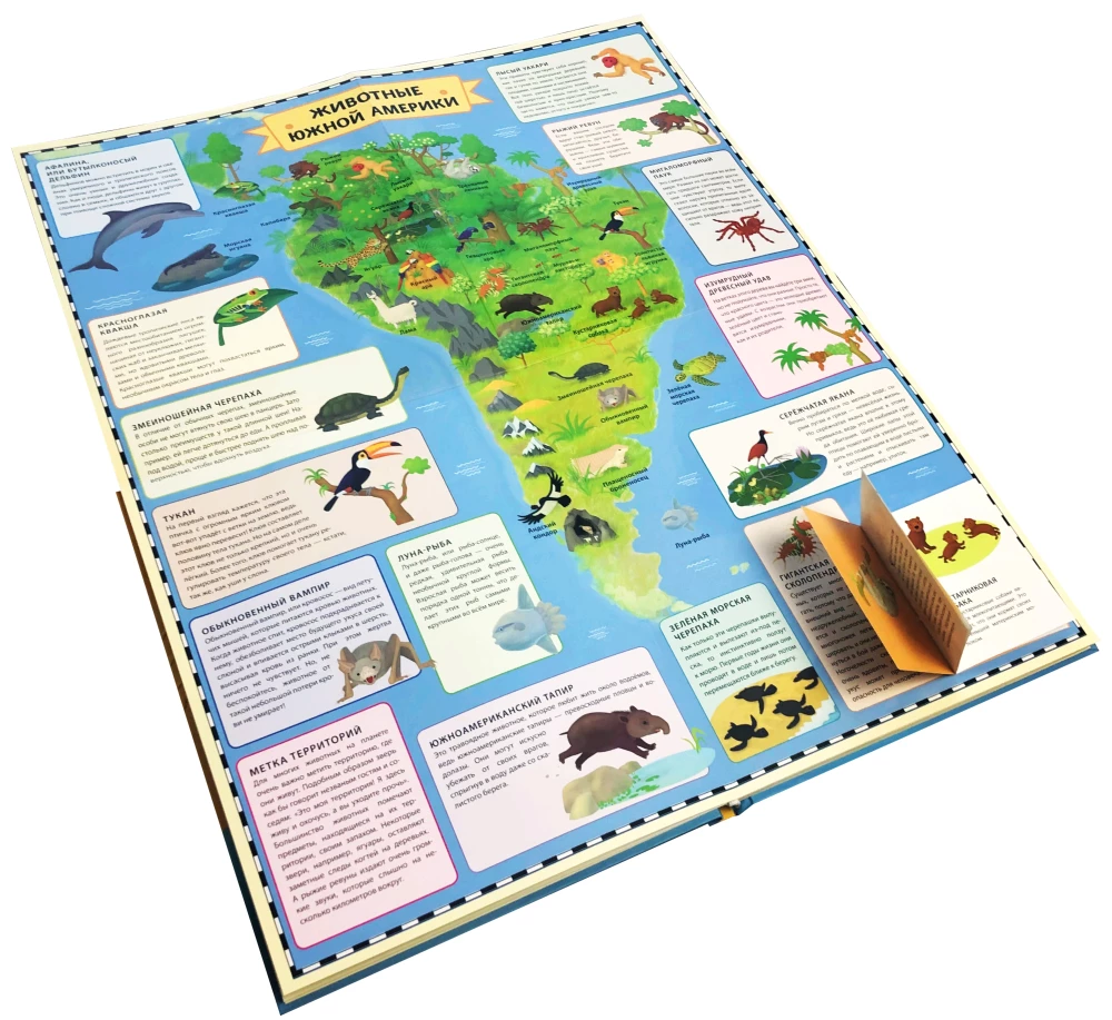 Tiere. Interaktive Kinderatlas mit abnehmbaren Klappen