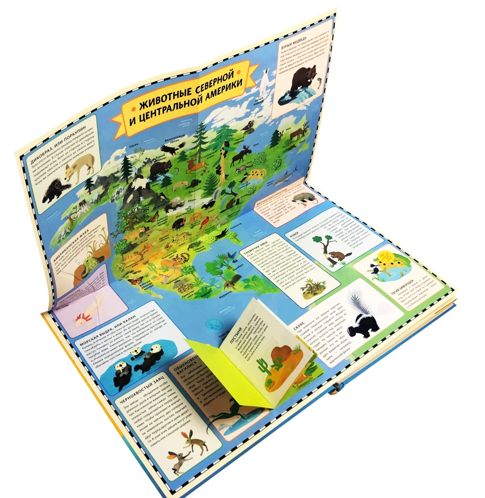 Tiere. Interaktive Kinderatlas mit abnehmbaren Klappen