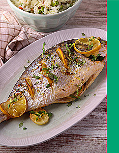 Air Fryer. Dishes from Fish