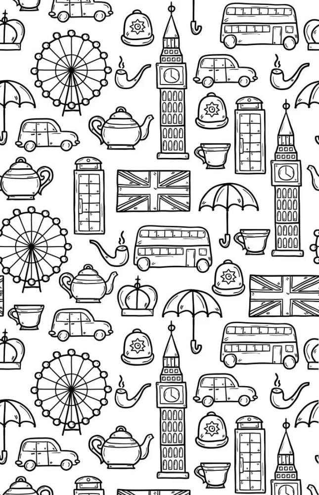 Misty London. A Color Book for Finding Objects